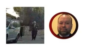 Jorge Elias Castro Fernandez captado saliendo de su residencia en España